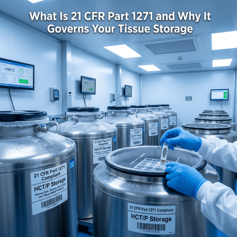 What Is 21 CFR Part 1271 and Why It Governs Your Tissue Storage