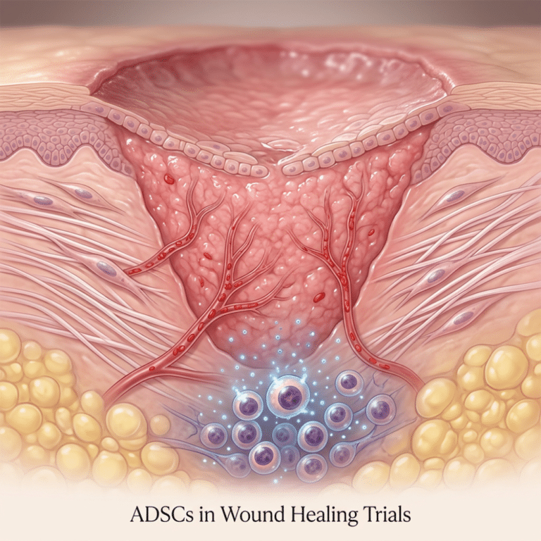 Adipose-Derived Stem Cells in Wound Healing Research: A Deeper Look at Published Trials
