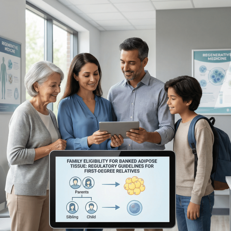 Family Eligibility for Banked Adipose Tissue: Regulatory Guidelines for First-Degree Relatives