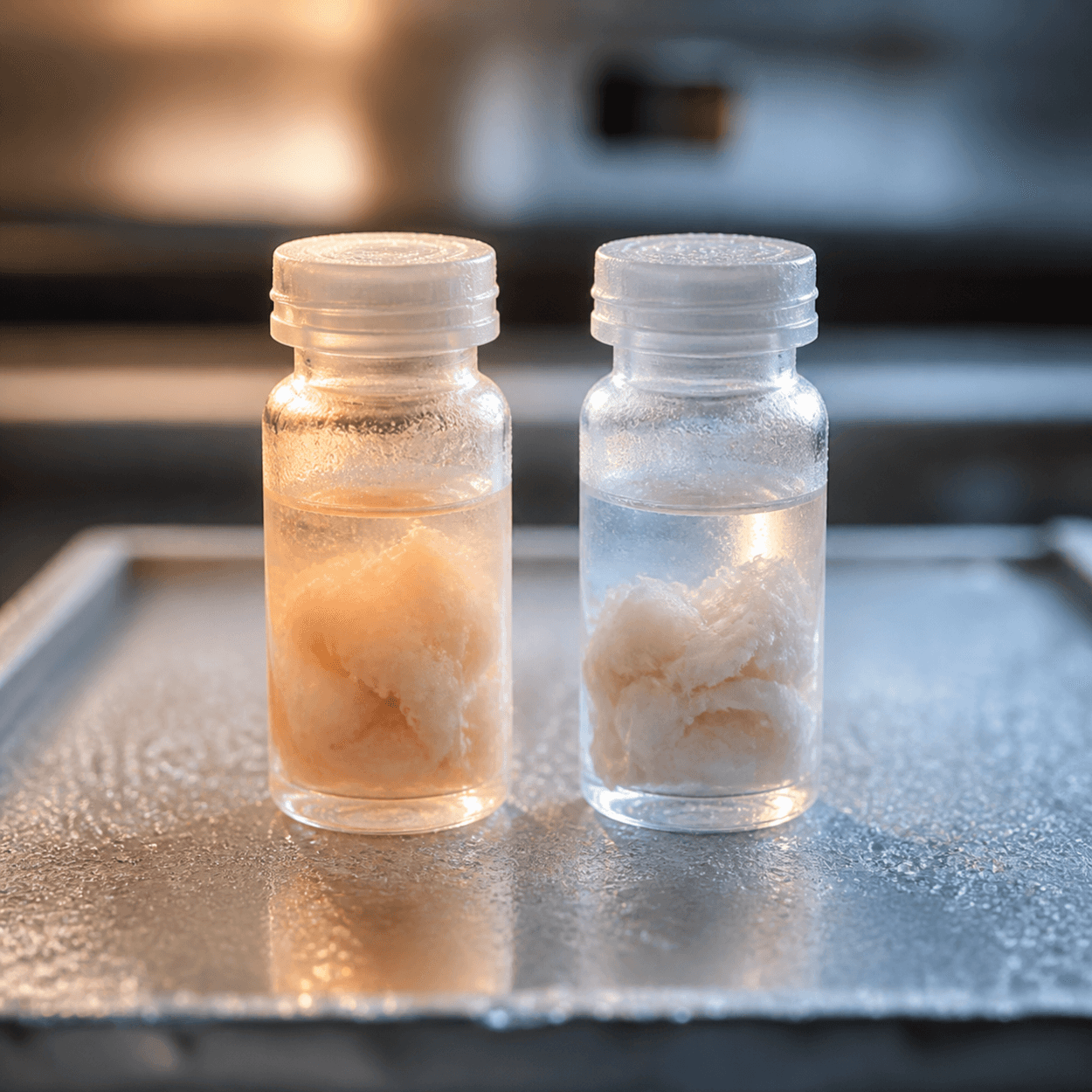 Autologous Versus Allogeneic Cell Sources: Why The Distinction Shapes Regulatory Pathways 1 Autologous vs allogeneic sourcing shown by two cryovials on a frosted metal tray