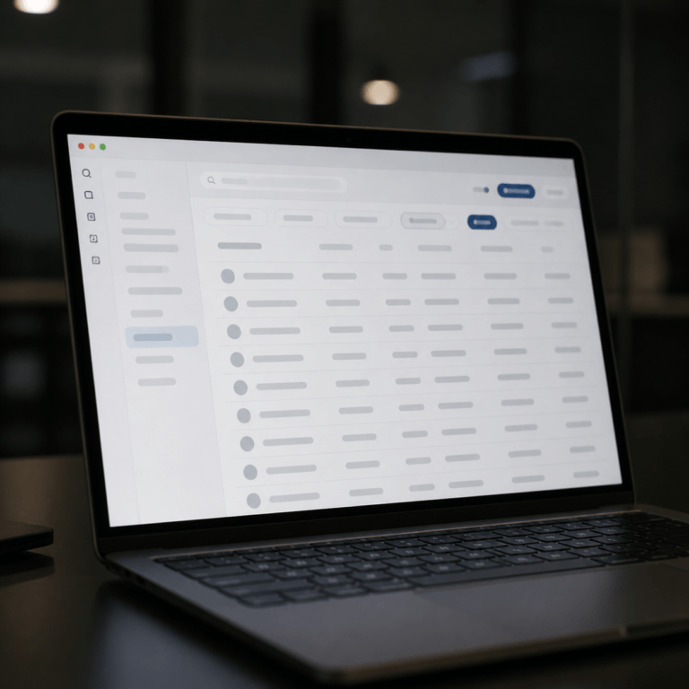 Failed Clinical Trials shown in a registry results table on a laptop screen