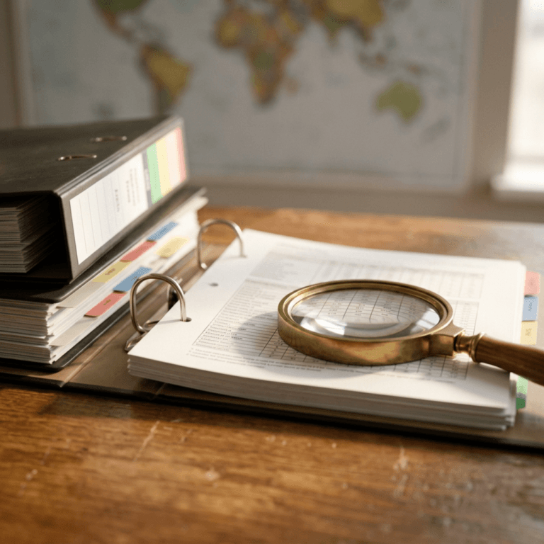 Bank Your Fat Stem Cells Today | Savemyfat 9 Stacked ring binders with colored index tabs and a magnifying glass over a data table, the paperwork behind a clinical trial